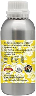 Deve Herbes Pure Bay Essential Oil (Pimenta racemosa) 100% Steam Distilled 300ml (10 oz)