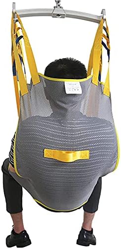 Toileting Sling Patient Lifter Equipment Bariatric Handicap Lift Commode Sling, for Patient Elderly, Universal Patient Lift Sling Transfer Belt with Helps,L