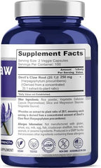 NusaPure Devil's Claw, 250 mg, 200 Veg Capsules (Non-GMO, Vegan)