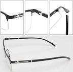 Eyeglass TemplesEyeglasses Replacement Temple,Arm Frame Repair Glasses Accessories,1 Pair Black Eyeglass Temples Metal Plastic Straight Tooth Glasses Replacement Arms Sunglass Replacement Parts