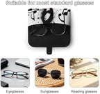 Soft PU Leather Eyeglass Case Secure Snap Closure Portable Sunglass Pouch