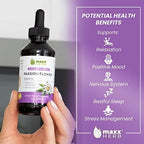 Maxx Herb Passion Flower Extract - Max Strength Passion-Flower Liquid Absorbs Better Than Capsules, for Relaxation and Stress Relief, Alcohol-Free - 4 Oz Bottle (60 Servings)