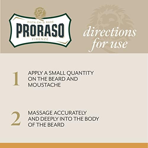 Proraso Beard Balm for Men, Nourish and Soften New Beard Growth and Short Beards