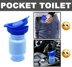 750ML Emergency Urinal, Pedestal Urinal, Pocket Toilet for Men Women, Pee Bottles with Sealed Lid Collapsible Portable Urinals for Camping Travel Car Traffic Jam