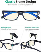 Eyekepper 7-pack Reading Glasses Blue Light Blocking for Men +4.00