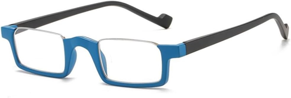COKYIS Fashion Half Rim Reading Glasses Half Moon Presbyopic Glasses For Women Men Square Frame Computer Readers HD Readers