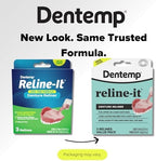 Dentemp Denture Reline Kit Value Pack - Advanced Formula Reline It Denture Reliner - Denture Kit to Refit and Tighten Dentures for Both Upper & Lower Denture - 3 Relines (Packaging May Vary)