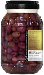 ILIADA Kalamata Pitted Olives, Net Wt 6.8 Lbs | Dr Wt 3.5 Lbs – 100% Hand-Picked & Traceable – Authentic Greek Olives in Brine