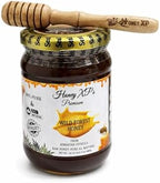 Honey XP Raw Himalayan Wild Forest Honey – 100% Pure & Natural – No Added Sugar – Unprocessed & Cold-Filtered – 680g (24 oz) Glass Jar – Harvested from Indian Himalayas