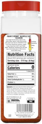 Frank's RedHot Nashville Hot Seasoning, 17.64 oz
