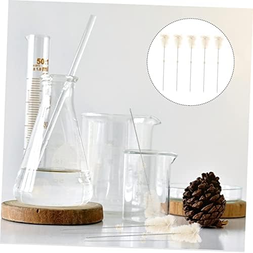 10 pcs volumetric Bottle Brush Cup Cleaning Tool Laboratory Flask Bottle Cleaner Glass Vial Brush Tube Long Bottle Brush Hair Long Handle Drink Bottle