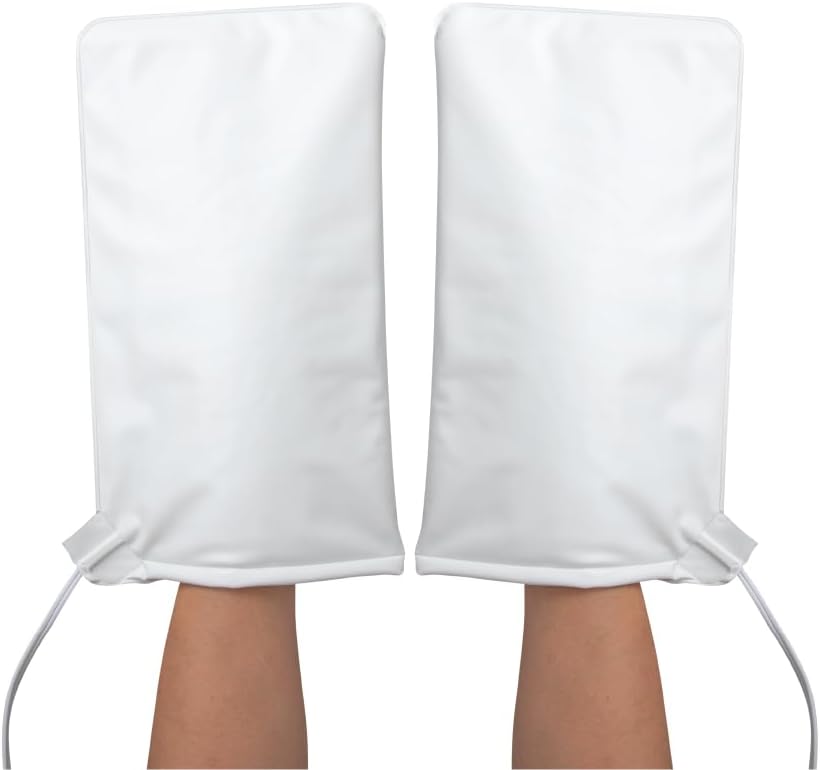 ForPro Professional Collection Premium Heated Mitts, Electric Thermal Moisturizing Hand Warmers for Spa Treatments, Dual Temperature Settings, 1-Pair