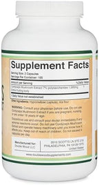 Cordyceps Capsules (Cordyceps Sinensis Mushroom Extract) 210 Count, 3.5 Month Supply, 1,000MG (7% Polysaccharides with Alpha and Beta Glucans) Overall and Aging Support by Double Wood