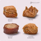 Sweet Land Regular Baklava Selection – Gift Tin | Handmade Lebanese Baklava Assortment with Pistachio, Almond & Cashew | Traditional Middle Eastern Sweets | Ideal for Ramadan, Eid, Easter & Mother’s Day (2.2lb (1kg))
