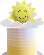 Sun Cake Topper with Sun Smile Face Could Cake Topper for You Are My Sunshine Party