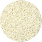 White Sprinkles Jimmies 4 oz, Sprinkles For Cake Decorating, Baking, Ice Cream & More, The Hampton Candy Company