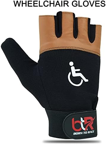 BTR Wheelchair Gloves for Men and Women | Mobility and Disability Gloves with Breathable, Lightweight Design, Non-Slip Grip, and Padded Palm Protection