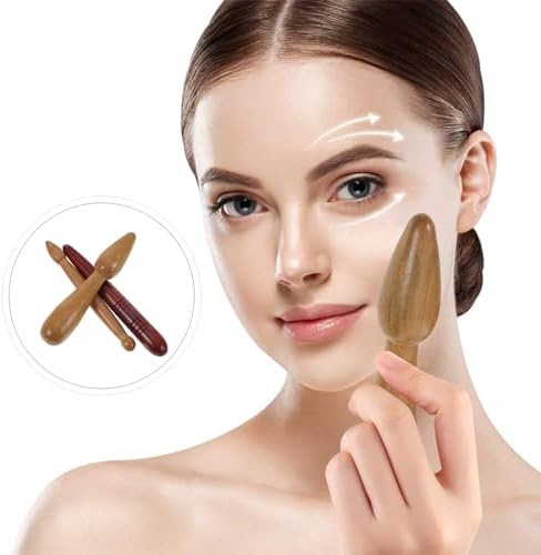 Healeved 3pcs Trigger Point Massage Tool Pen Foot Hand Massage Wooden Stick Tools Deep Tissue Manual Pen for Full Body