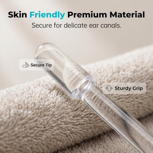 Reusable Sticky Ear Cleaning Stick, 2026 Upgraded 24 Pcs Ear Wax Removal Tools, Earwax Adhesive Swabs for Adults, Home (Light Blue, Small - 24 pcs)