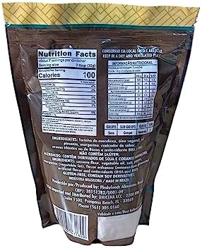 Seasoned Cassava Flour - 8.8 Ounces - Farofa De Mandioca Pronta Temperada - Bacon (Pack of 1)