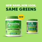 Amazing Grass Greens Blend Superfood: Greens Powder Mix for Energy, with Organic Spirulina, Chlorella, Beet Root Powder, Digestive Enzymes & Probiotics, Original, 30 Servings (Packaging May Vary)