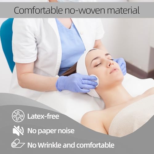 Jointown Disposable Massage Table Sheets-71" x 31.5" x 50 Sheets/Roll-30 g/㎡-6 Roll Non woven Bed Sheets with Face Hole -Soft and Durable Table Cove Ideal for Spa, Massage Table, Tattoo, Waxing Table