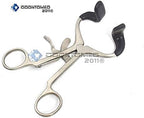 Dental Molt Mouth Gag 4.5" Dip Blue Orthodontic Oral Opener Stainless Steel Dental Instrument