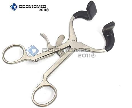 Dental Molt Mouth Gag 4.5" Dip Blue Orthodontic Oral Opener Stainless Steel Dental Instrument