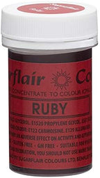Sugarflair Spectral Paste Gel Edible Food Colouring Colour Icing 25G - Ruby