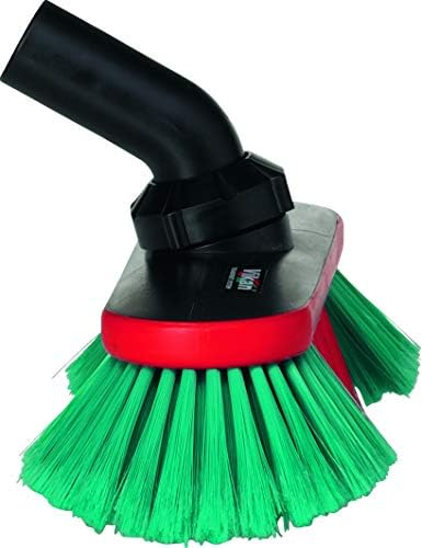 Vikan 526852 10" Waterfed Vehicle Brush w/Adjustable Head- Soft/Split, Transport Line