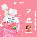 Mogu Mogu Lychee Juice Drink with Nata de Coco (Coconut Jelly) – Chewy Fruit Beverage for Kids & Adults, 6 Pack Bottles, 10.82 fl oz Each