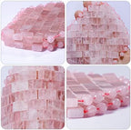 gemshan Quartz Eye Mask, Rose Jade Eye Mask Natural Crystal Sleep Mask, Eliminate Wrinkles Puffiness Headache and Migraine Relief Mask (#2-Rose Quartz)
