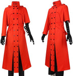 Vash Cosplay,Vash Costume Cloak Vash Cosplay Outfit Uniform Red Halloween Men