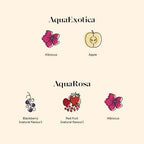 Kusmi Tea - Pack of 2 Boxes of Tea Bags - AquaExotica + AquaRosa - Iced Herbal Tea Recipe - Hibiscus Based Fruit Teas with Apple, Rosehips, Black Berries - Caffeine Free Herbal Tea - 2x20 Tea Bags