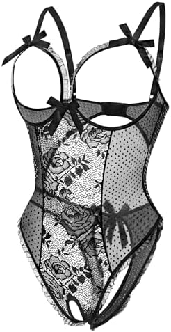 Avidlove Women One Piece Lingerie Sexy Lace Babydoll Mini Bodysuit