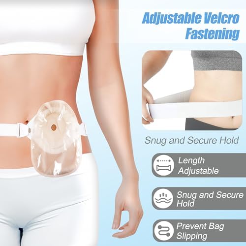 Adjustable Unisex Ostomy Hernia Belt for Colostomy/Ileostomy Medical Stoma Support Belt for Post-Operative Care helps protection ostomy bag(Fits Waist 27.5"-47")