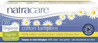 20 Organic Cotton Tampon No Applicator Regular- 5 Boxes