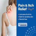 SkinSmart Antimicrobial Eczema Therapy with Hypochlorous Acid, Safely Removes Bacteria so Skin Can Heal, for Adults, Kids and Seniors, 8 Ounce Clear Spray