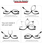 JM 2 Pairs Makeup Reading Glasses Magnifying Flip Down Cosmetic Readers for Women with Spring Hinge +2.5