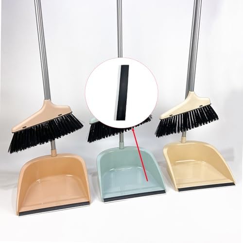 6 Pcs Dustpan Edge Replacement, 26cm Garbage Shovel Rubber Lip Strip for Dustpan