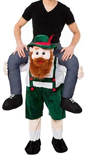 Men's German Bavarian Oktoberfest Costume Set, Ride on Beer Costume for Adults Halloween and Beer Festival