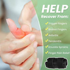 2Pcs Finger splints with 2 Metal Bar, Finger Support Brace for Trigger Finger, Broken Finger, Mallet Finger