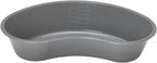 Graduated Emesis Basins 700 ML – Kidney Shaped Grey Medical Bowl, Sturdy Plastic Tray (Pack of 12)