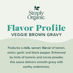 Simply Organic Vegetarian Brown Gravy Mix - Certified Organic, Vegan, Kosher | 1 Ounce (Pack of 12)
