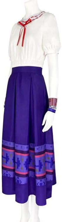 Dolores Luisa Costume Dress for Women Madrigal Family Halloween Cosplay Party Dress Up Suit Adutls