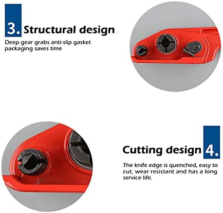 MYFAMIREA Heavy Duty Poly Strapping Tensioner and Cutter Manual Banding Tools Windlass for 1/2" -3/4" Width Polyester Polyproplyn Strap - Passion Red