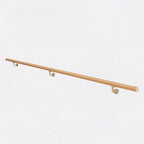12FT Handrails for indoor&outdoor stairs,deck,slope,Modern Aluminum Handrail Set, Wall-Mounted with Zinc-Alloy Brackets，Crafted from aluminum alloy (not solid wood) rust-free (Cherry Wood Grain, 12FT)