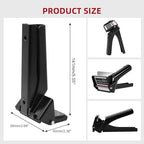 Tube Extrusion Tool, 2.5" Industrial Size Dispenser, Metal Tube Squeezer Tool, Efficient & Easy Control Silicone Extrusion Tool for RTV Tubes, Maximizing Material Use, Black