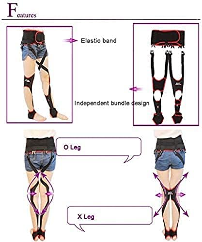 Leg Posture Corrector Unisex O/X Legs Correction Belt Knock Knees Shape Straightening Bandage for Children and Adult Men and Women Correction Band-Medium