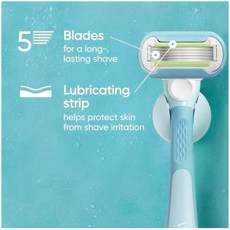 Gillette Venus Women's Original 3 Blade Razor Refills, 4 Count (Packaging May Vary)
